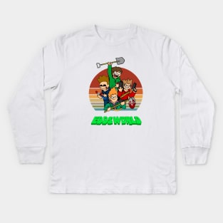 Eddsworld Vintage Kids Long Sleeve T-Shirt